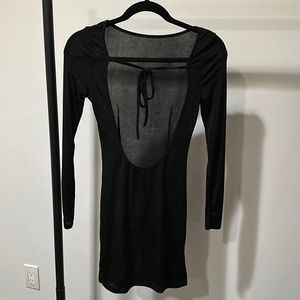 Black Open-Back Mini Dress - Lioness (Princess Polly) - XXS